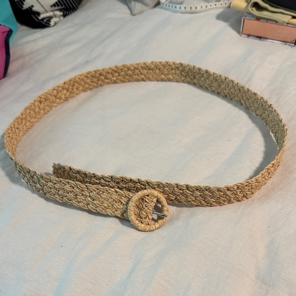 J. Crew Natural Woven Belt